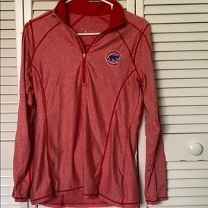 Cubs red/pink quarter zip women’s small